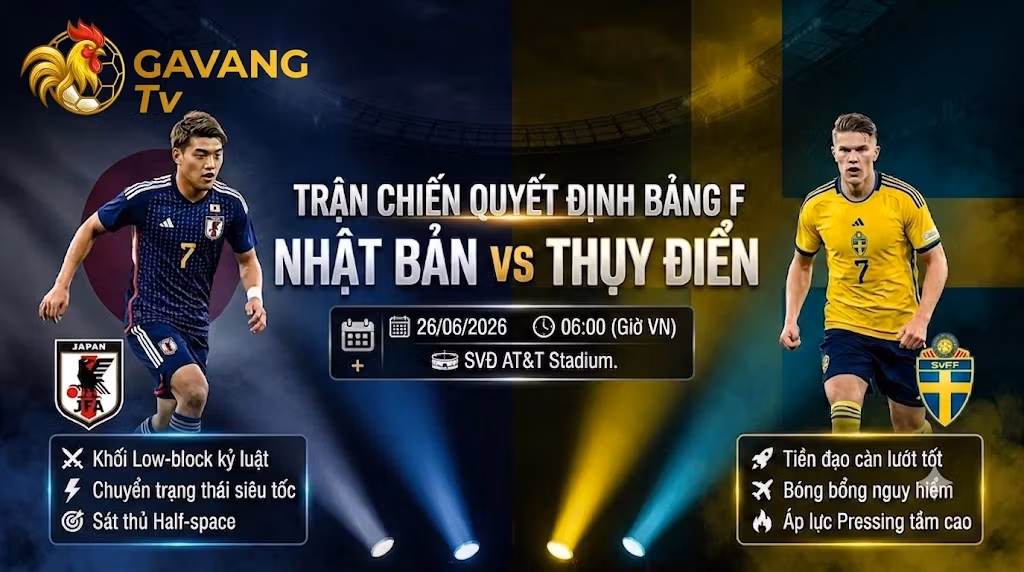 Nhận định Nhật Bản vs Thụy Điển (6h00 ngày 26/6): Vé vàng bảng F